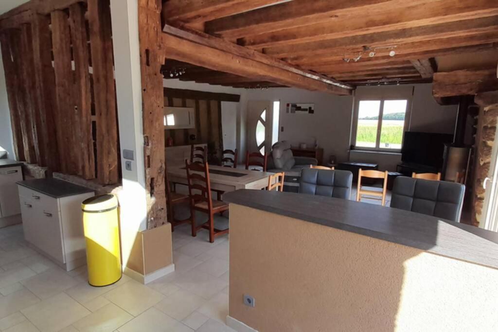 Maison En Colombage Renovee La Fontenelle  Buitenkant foto