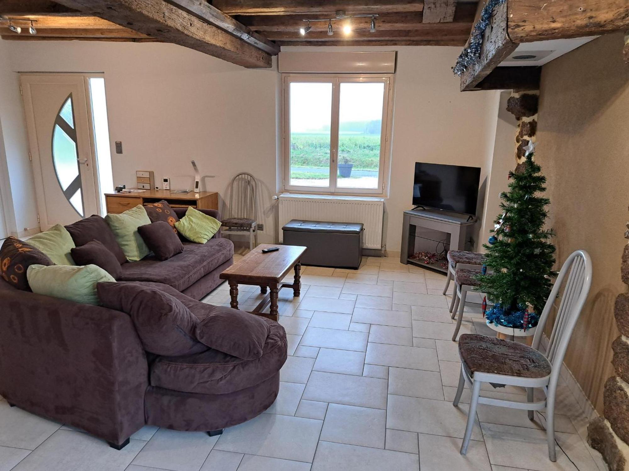 Maison En Colombage Renovee La Fontenelle  Buitenkant foto